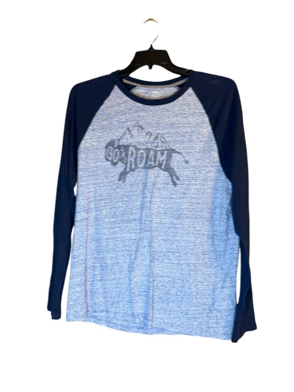 Old Navy Go Roam Men's Blue Long Sleeve T-Shirt Size Large